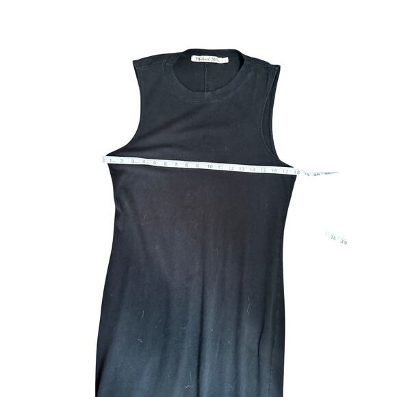 MICHAEL STARS Midi Tank Dress in Black Sz Large - Picture 8 of 9